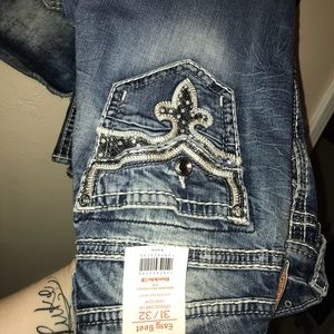 rock revival jeans boot cut 31 easy fit mid rise